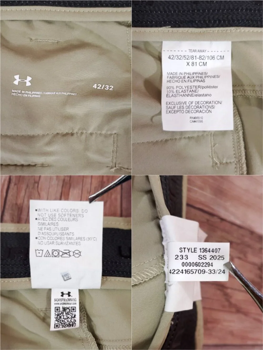 Under Armour Drive Tapered Golf Pants Mens 42x32 (31